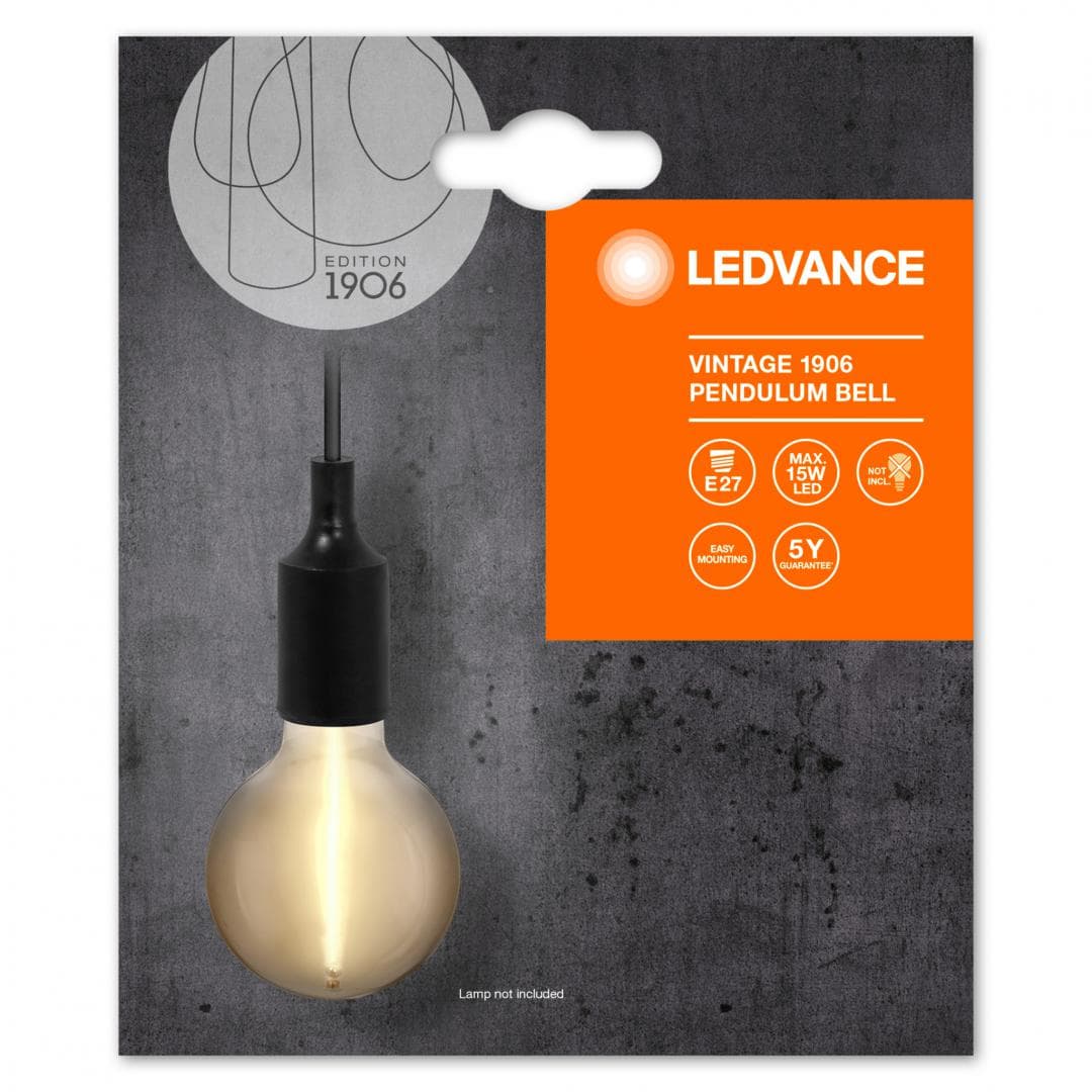 CORPURI de ILUMINAT Osram 1906 PENDULUM BELL E27 BK LEDV "000004099854092664"