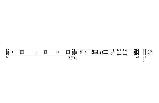 FLEX 5M RGB 830 RC LEDV "000004099854095443" — miniatură