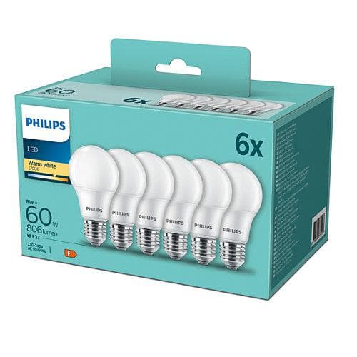 CORPURI de ILUMINAT Philips LED 60W A60 E27 WW FR ND 6PF/6 DISC "000008718699775513"