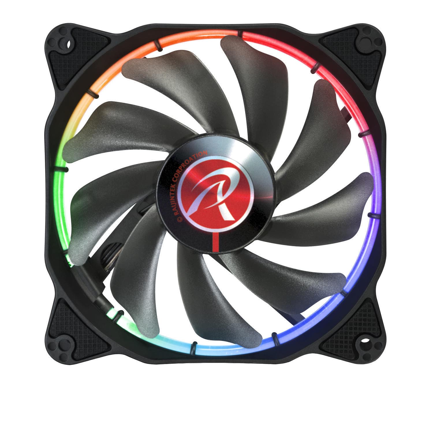 SET 2 ventilatoare Raijintek, 140 mm 1000 rpm, LED RGB, conector 4 pin, "0R400051"