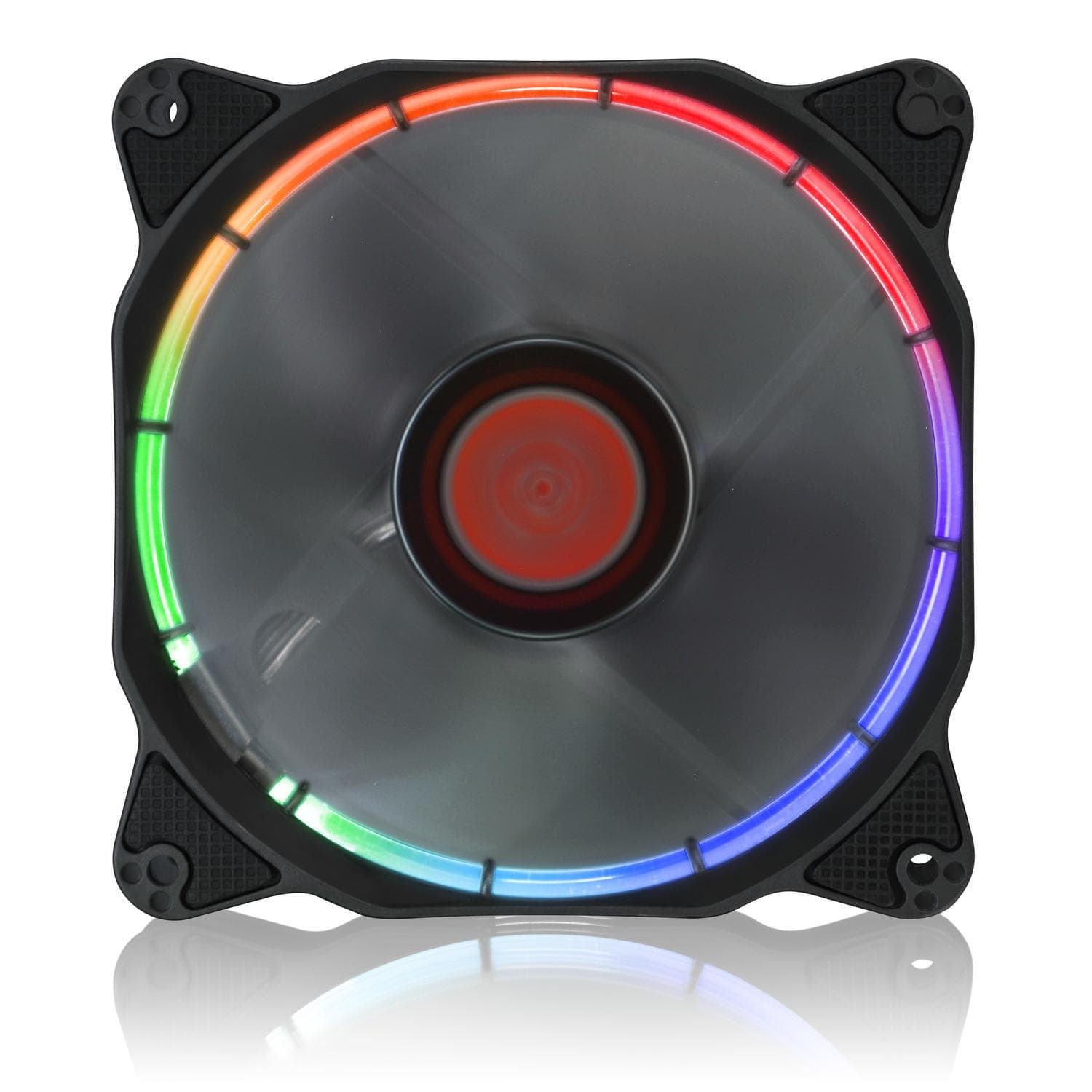 SET 2 ventilatoare Raijintek, 140 mm 1000 rpm, LED RGB, conector 4 pin, "0R400051" — miniatură