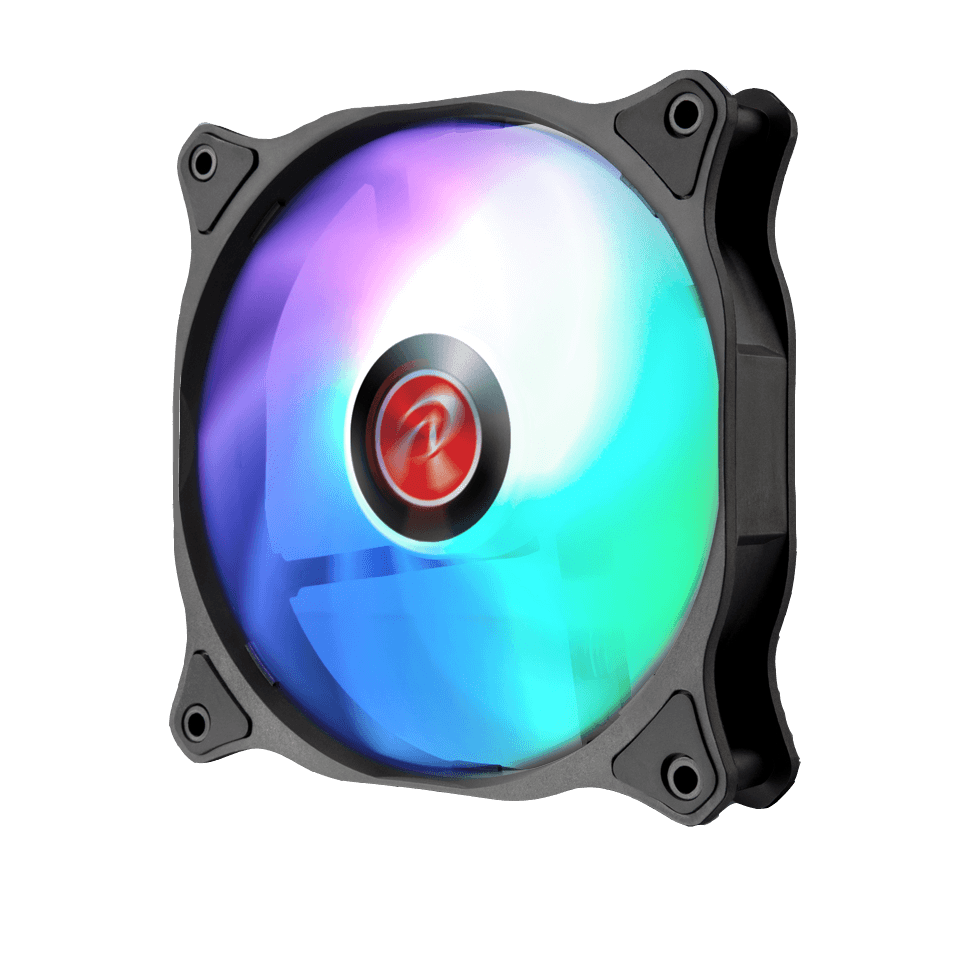 SET 3 ventilatoare Raijintek, 120 mm 1800 rpm, LED ARGB, conector 4 pin, "0R40B00192" — miniatură