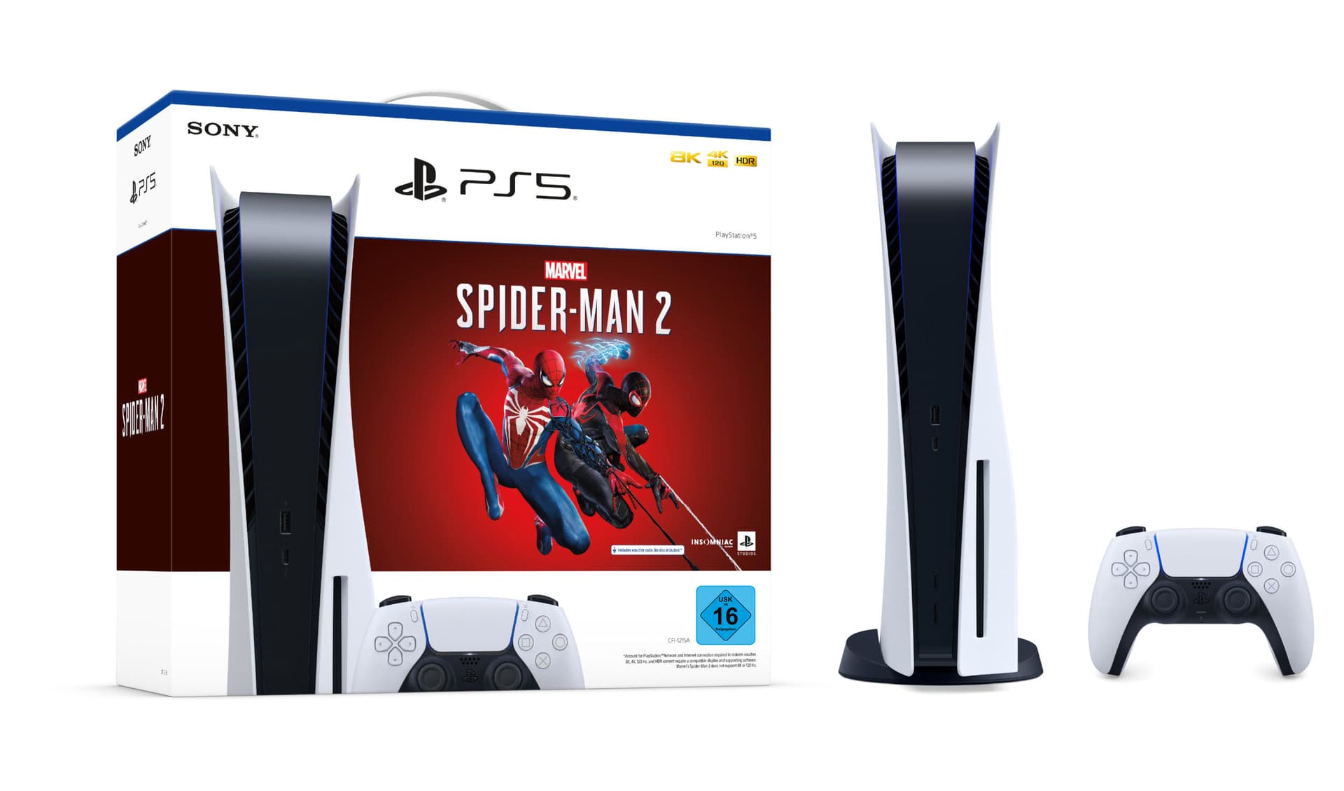 Consola PlayStation 5 (PS5) 825GB, C-Chassis + Joc PS5 Marvel"s Spider-Man 2 46501113