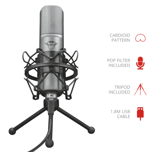 MICROFON Trust GXT 242 Lance Streaming Microphone "22614"