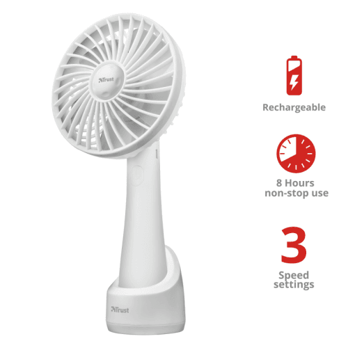 Ventilator de birou Trust Ventu-Go Portable Cooling Fan - white "23111-TR"