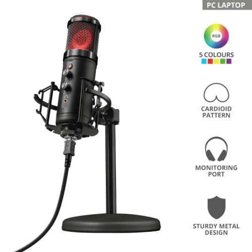 MICROFON Trust GXT 256 EXXO Streaming Microphone "23510"