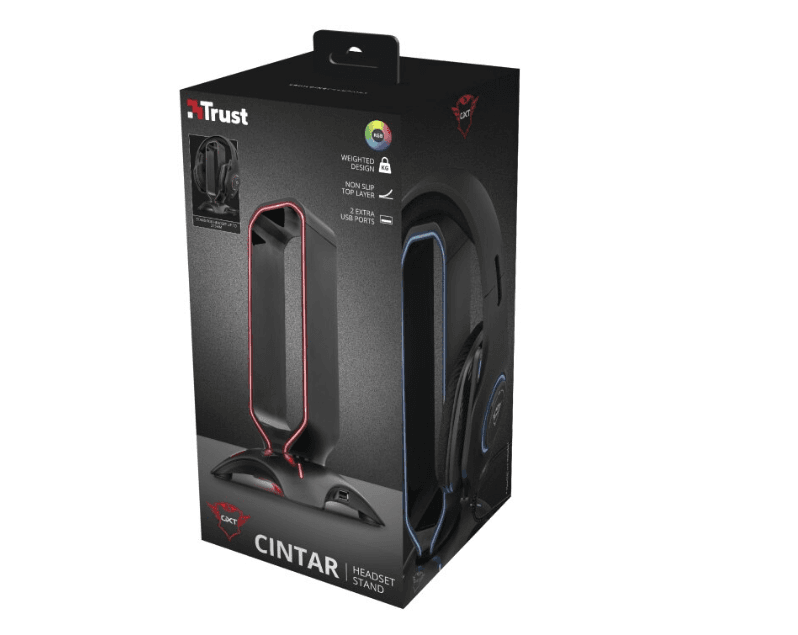 Stand casti GXT 265 Cintar RGB Headset Stand "23647" — miniatură