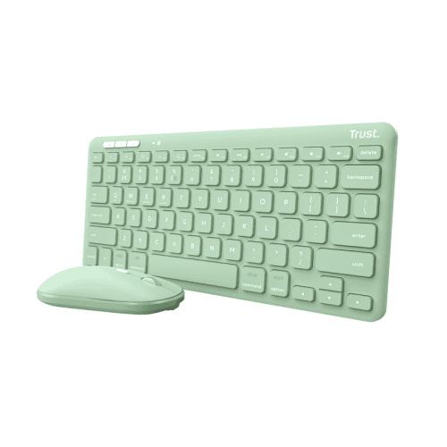 TASTATURI Trust LYRA Wireless and rechargeable Keyboard & Mouse GREEN US "24942"