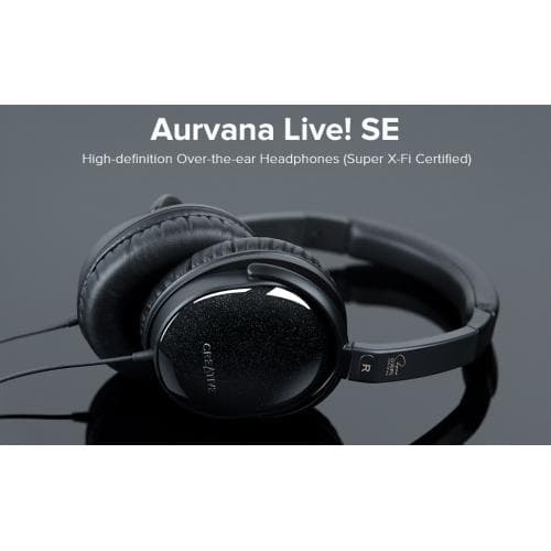 CREATIVE AURVANA LIVE! SE X-Fi - Headset, Black "70ZH001000000"