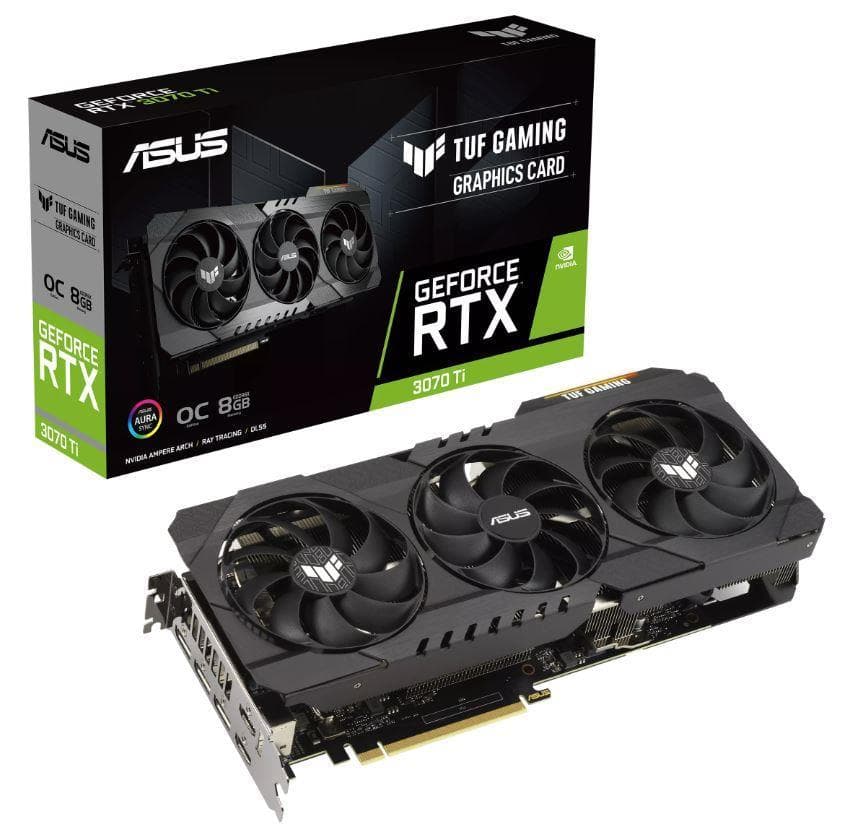 PLACI VIDEO Asus VGA PCIE16 RTX3070TI 8GB GDDR6/TUF-RTX3070TI-O8G-V2-GAM ASUS "90YV0IS1-M0NA00"