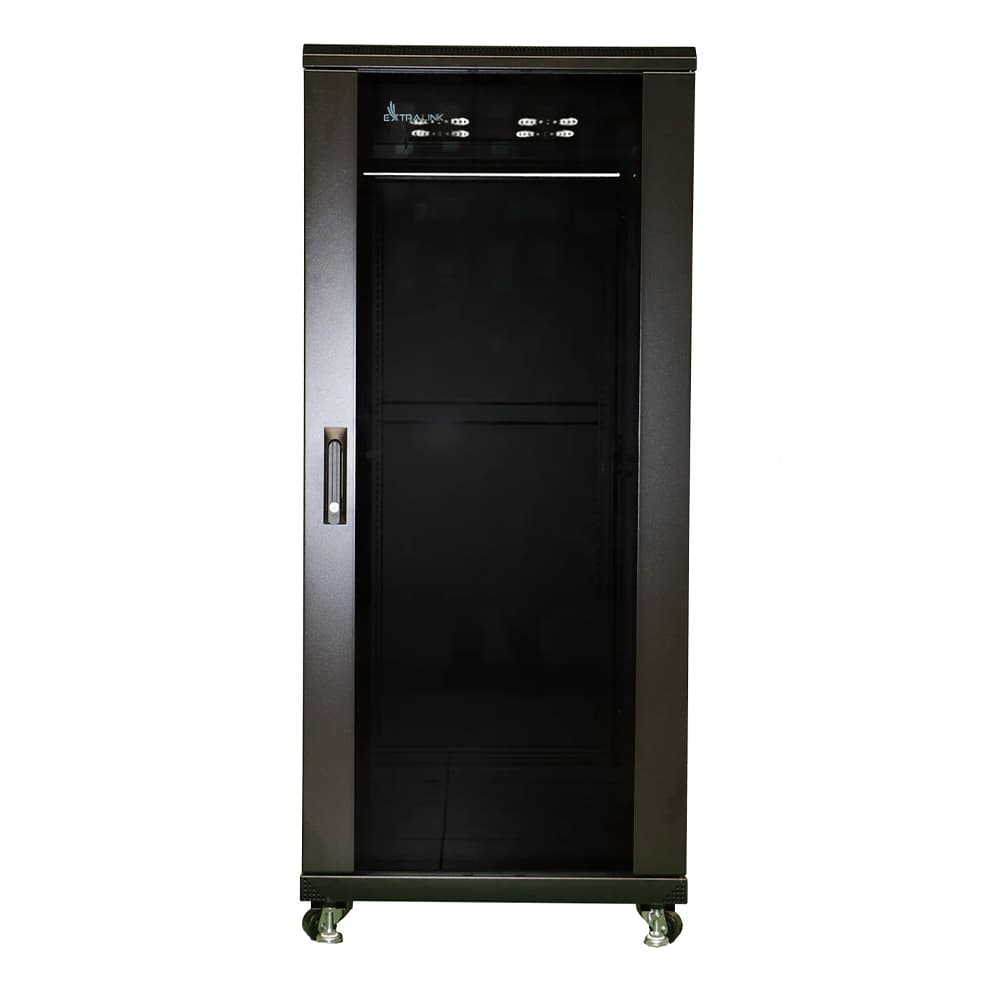 EXTRALINK 37U 600x1000 standing rackmount cabinet black "EX.11403" — miniatură