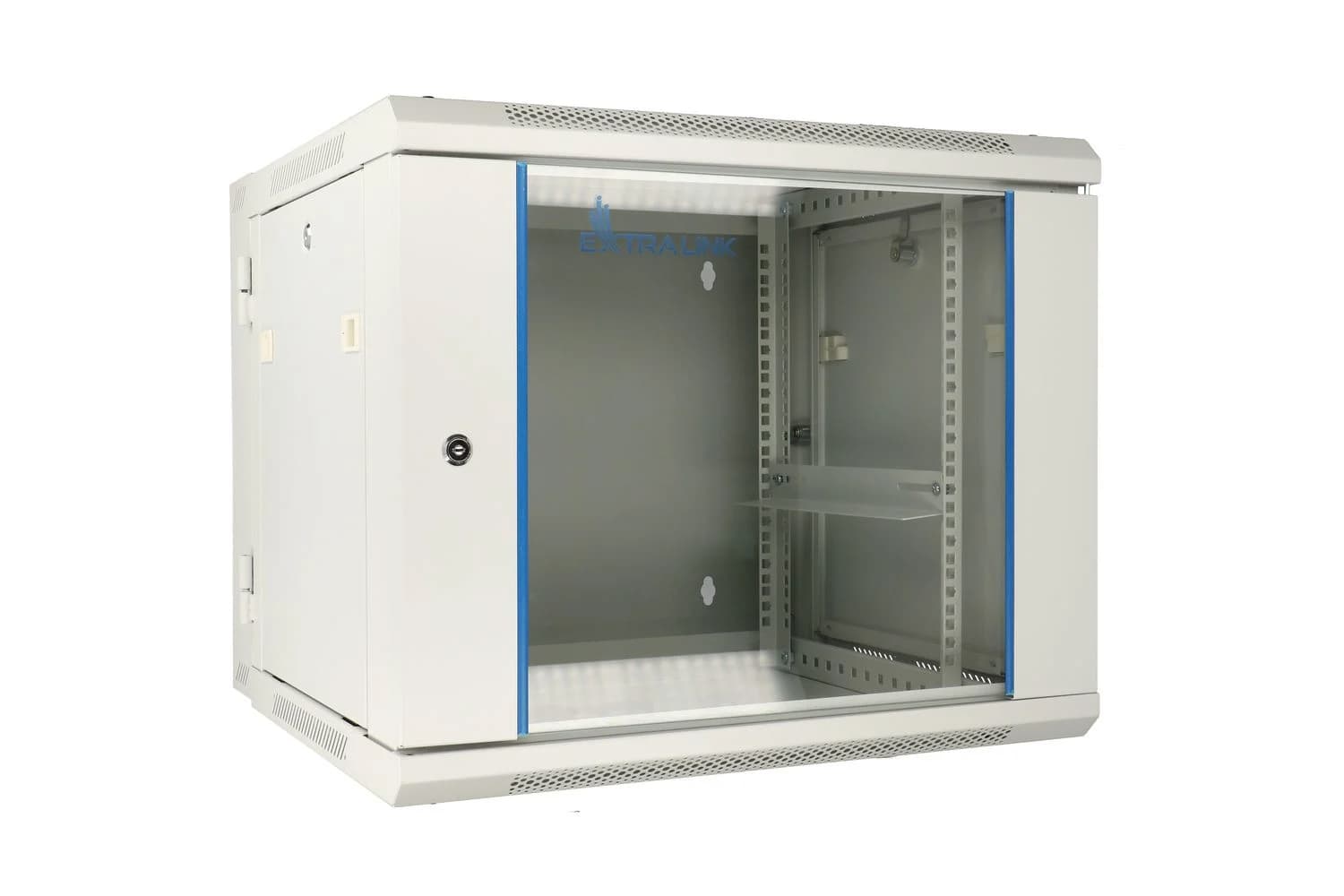 EXTRALINK 9U 600X600 AZH wall-mounted rackmount cabinet swing type gray "EX.12950"