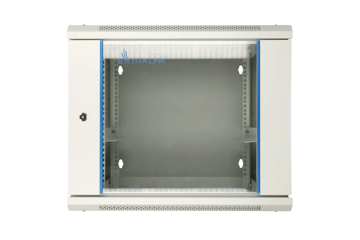 EXTRALINK 9U 600X600 AZH wall-mounted rackmount cabinet swing type gray "EX.12950" — miniatură