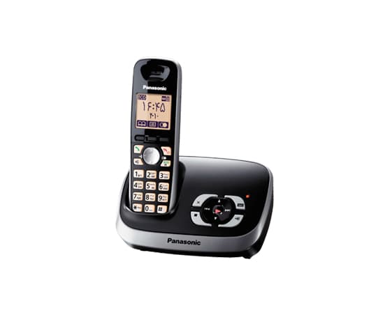 Telefon Panasonic DECT, KX-TG6521GB, robot telefonic, caller ID, argintiu, "KX-TG6521GB"