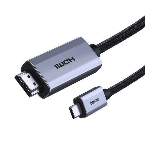 CABLU video Baseus High Definition Graphene,USB Type-C la HDMI (T), versiunea 2.0, rez max 4K UHD (3840 x 2160) 60 Hz, conectori auriti, 2m, negru "WKGQ010101" - 6932172608125