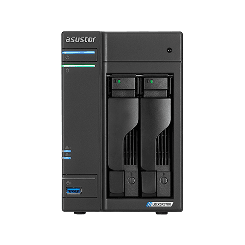 ASUSTOR NAS 2 Bay Intel Celeron J4125 QC 2.0GHz, 4GB, M2,USB 3.2 "AS6602T"
