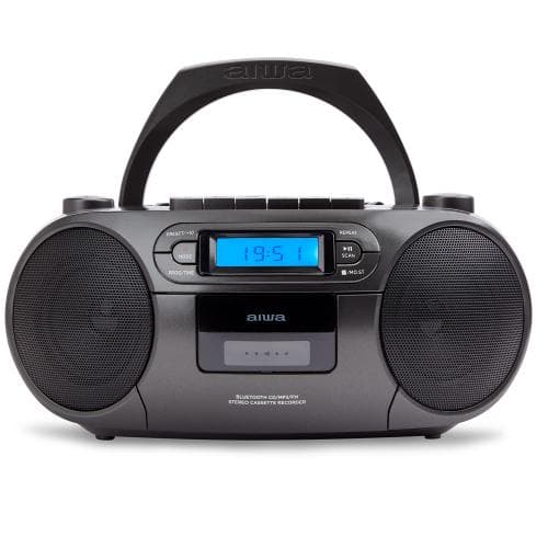 AIWA PORTABLE CD/MP3/USB/TAPE/BT WITH FM PLL "BBTC-550BK"