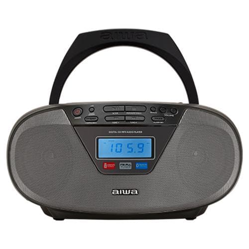 AIWA Portable&nbsp;AC/DC&nbsp;Stereo&nbsp;CD/MP3/FM-PLL/BT&nbsp;Player "BBTU-400BK"