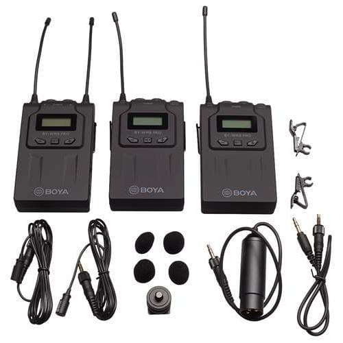 Boya PRO-K2 Linie Wireless UHF cu Microfon Lavaliera (TX+TX+RX) "BY-WM8 PRO-K2"