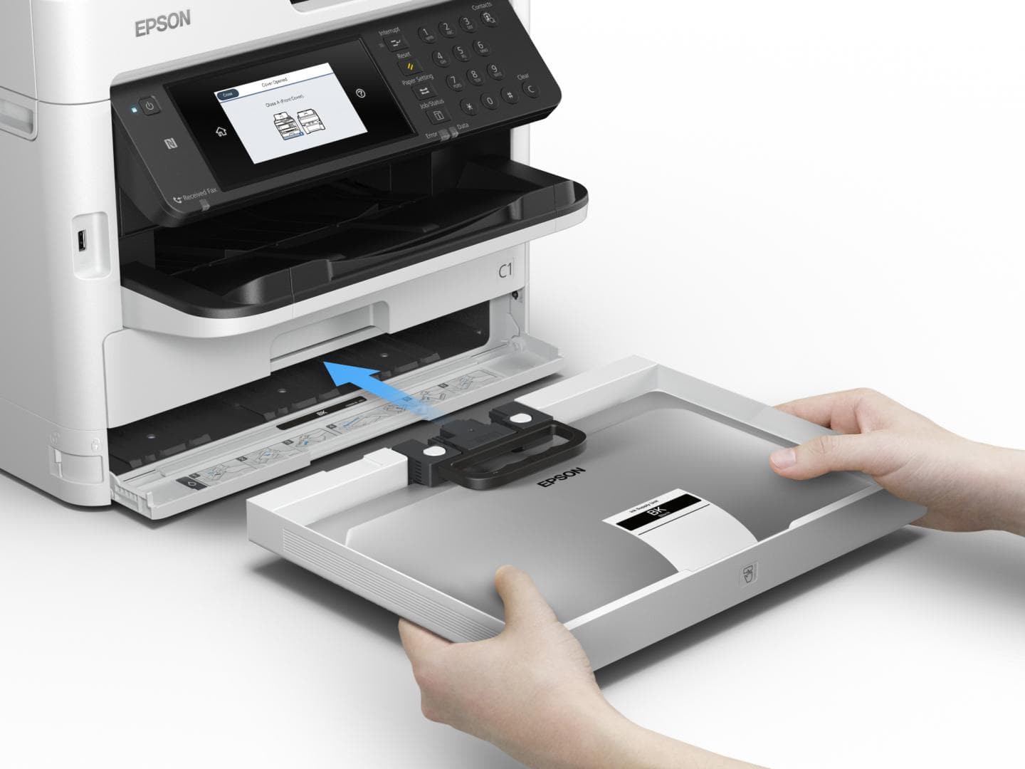 Multifunctional Inkjet Mono EPSON WF-M5799DWF A4 Functii: Impr|Scan|Cop|Fax Viteza Print Mono:34ppm Viteza Print color: Conectiv:USB|Retea|WiFi Duplex:Da ADF:ADF, "C11CG04401" — miniatură