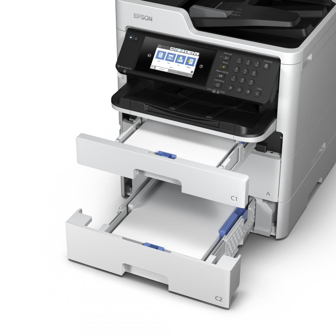 Multifunctional Inkjet Color EPSON WF-C579RDWF A4 Functii:Impr|Scan|Cop|Fax Vit Print Mono: Vit Print color:24ppm Conectiv:USB|Retea|WiFi Duplex:Da ADF:ADF, "C11CG77401" — miniatură