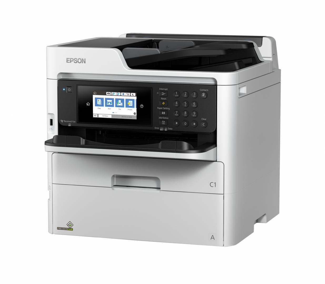 Multifunctional Inkjet Color EPSON WF-C579RDWF A4 Functii:Impr|Scan|Cop|Fax Vit Print Mono: Vit Print color:24ppm Conectiv:USB|Retea|WiFi Duplex:Da ADF:ADF, "C11CG77401"