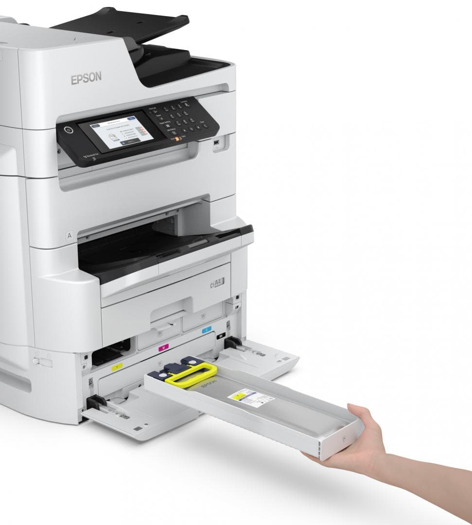 Multifunctional Inkjet Color EPSON WF-C879RDTWF,A3,Functii:Impr|Scan|Cop|Fax Vit,Print Mono:26ppm,Vit Print color:25ppm,Conectiv:USB|Ret|WiFi Duplex:Da ADF:ADF, "C11CH35401BR" — miniatură