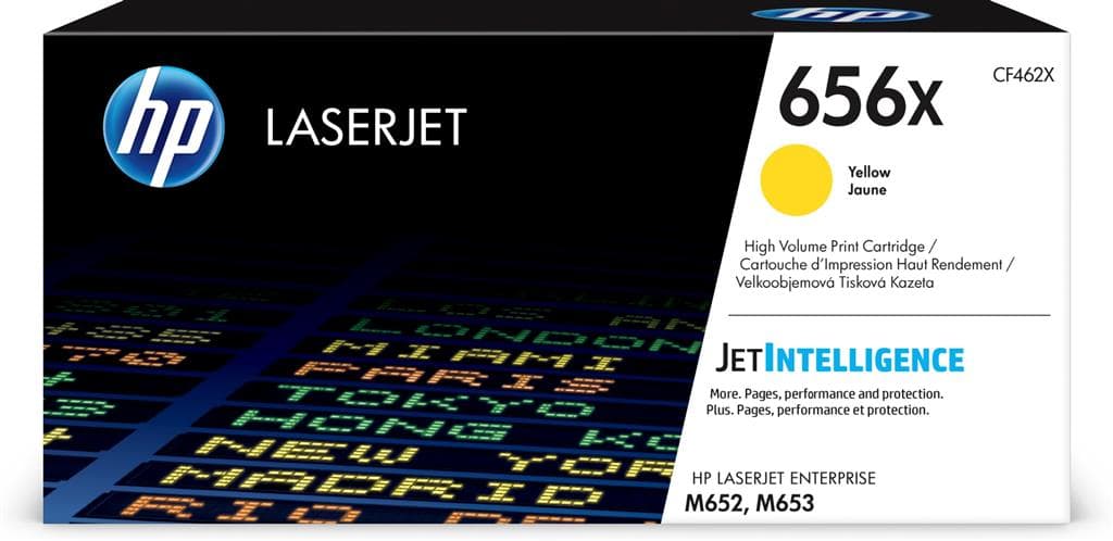 Toner Original HP Yellow, nr.656X, pentru Laser Jet M653dn|M653x|M652dn|M652n|M653dh, 22k, incl.TV 1.2incl.TV "CF462X"