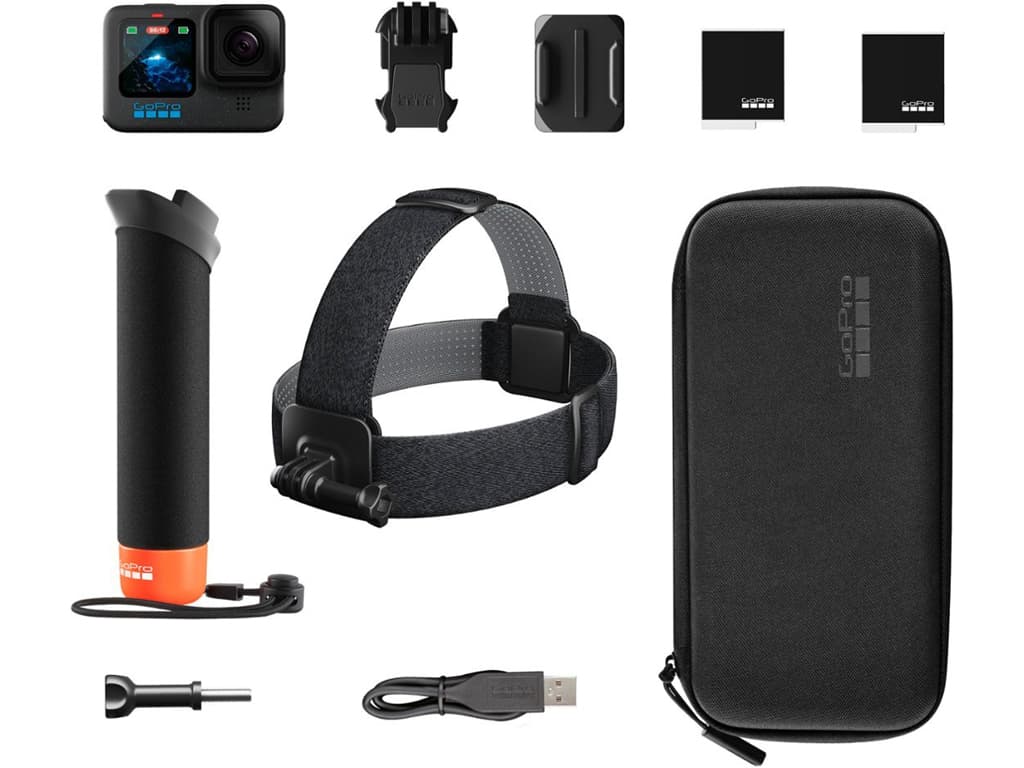 ACTION CAM GoPro Bundle Camera de actiune GoPro Hero12 Black 5.3K60 +baterie+prindere cap+monopied flotabil "CHDRB-121-RW"