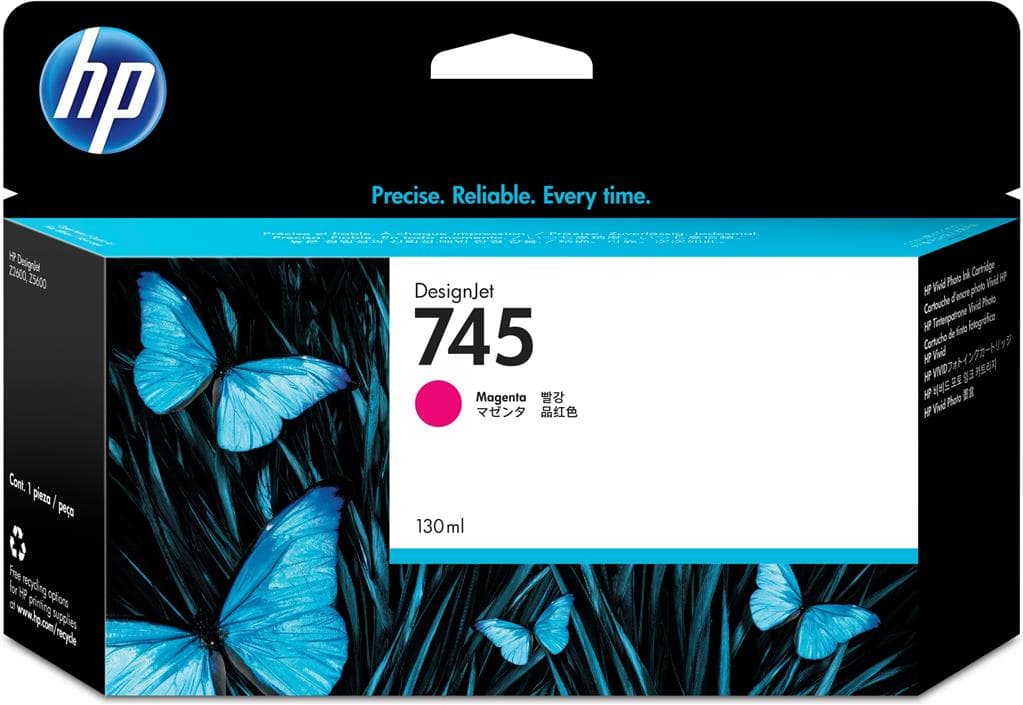 Cartus Cerneala Original HP Magenta, nr.745, pentru DesignJet Z2600|Z5600, 130ml, incl.TV 1.2incl.TV "F9J95A"