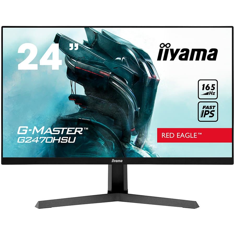 MONITOARE Iiyama 24" ETE Fast IPS Gaming, G-Master Red Eagle, FreeSync Premium,1920x1080@165Hz,250cd/m2, 1100:1, HDMI,DP, 0,8ms,Speakers,USB-HUB(2x2.0), Black Tuner "G2470HSU-B1"