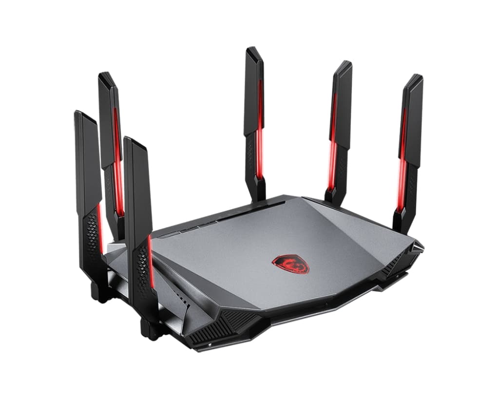 ROUTER MSI AXE6600 WiFi 6E Tri-band Gaming Router "GRAXE66" — miniatură