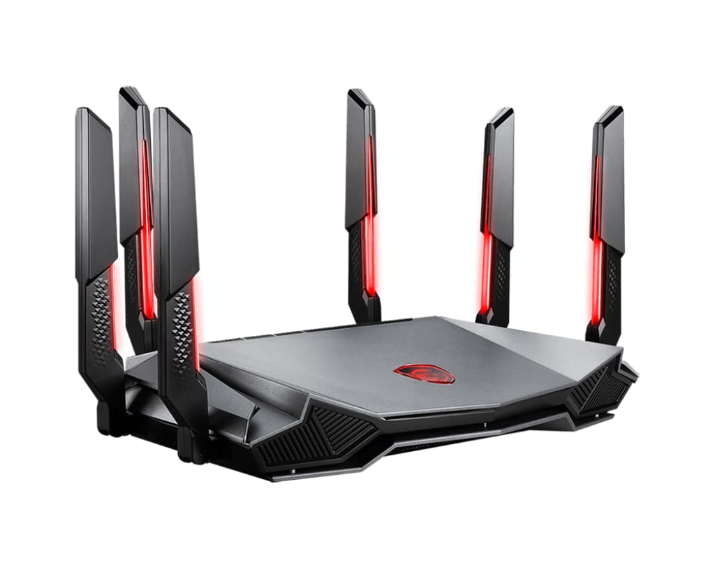 ROUTER MSI AXE6600 WiFi 6E Tri-band Gaming Router "GRAXE66" — miniatură