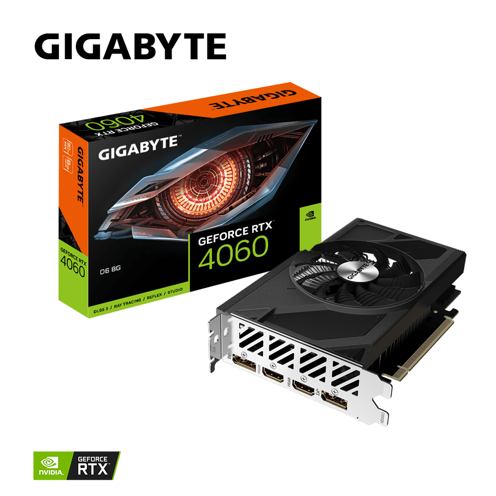 PLACI VIDEO Gigabyte GeForce RTX 4060 D6 8G "GV-N4060D6-8GD"