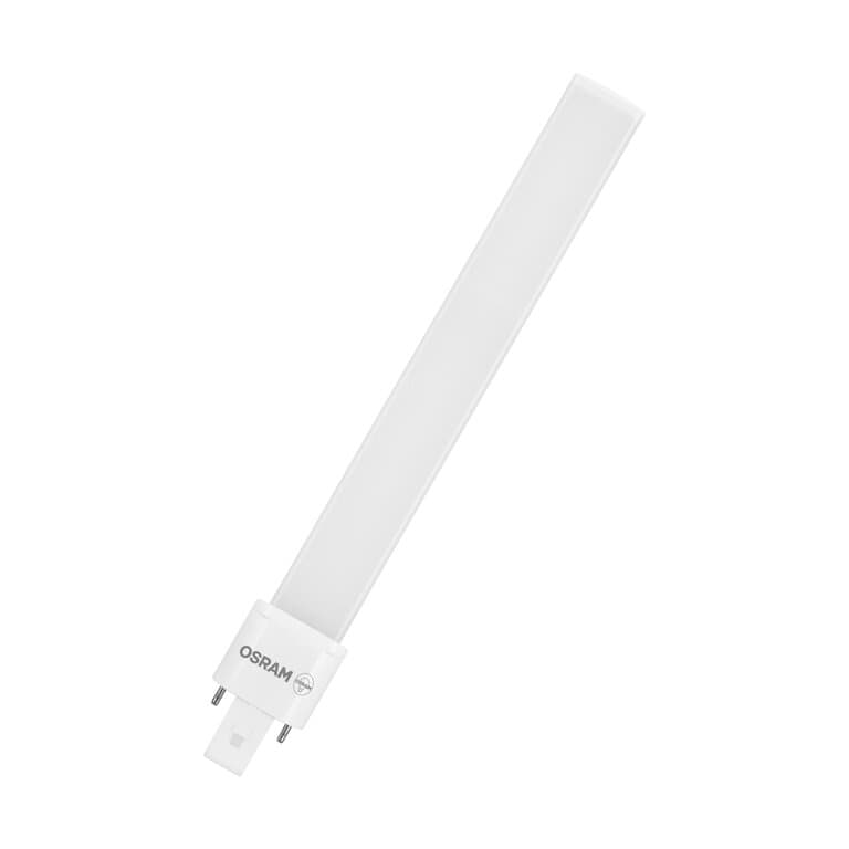 BEC fluorescent Osram, soclu G23, putere 6 W, forma pin, lumina alb calda, alimentare 220 - 240 V, "000004058075558069"