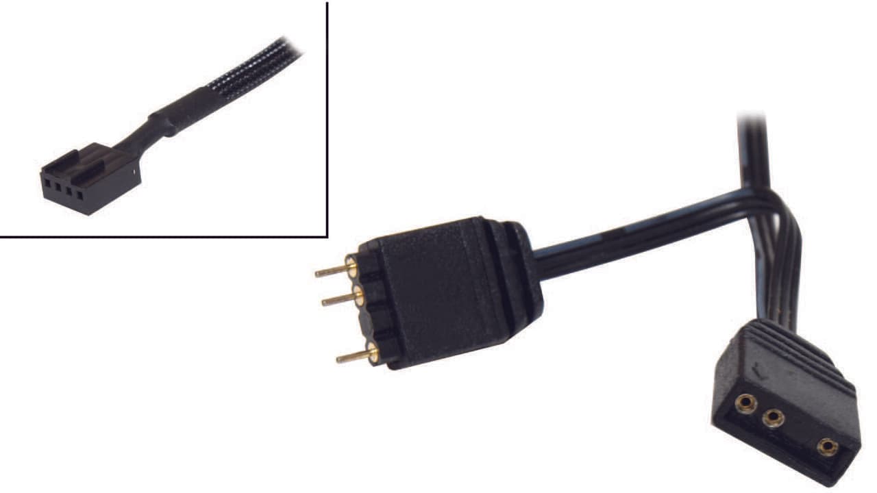 VENTILATOR Scythe, 120 mm 1800 rpm, LED RGB, conector 3 pin | 4 pin, "KF1225FD12AR-P" — miniatură