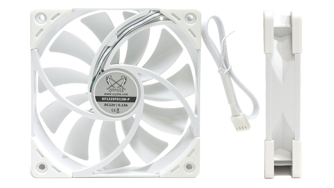 VENTILATOR Scythe, 120 mm 1200 rpm, conector 4 pin, "KF1225FD12W-P" — miniatură