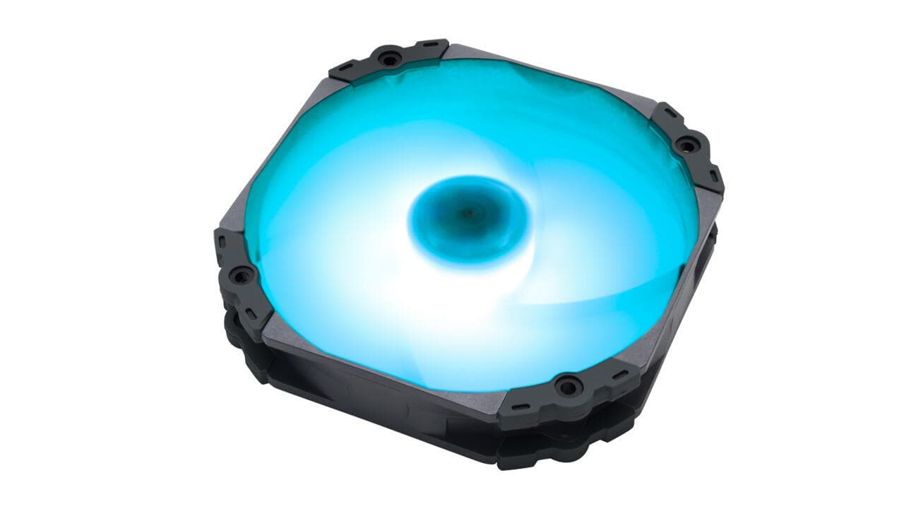 VENTILATOR Scythe, 140 mm 1800 rpm, LED RGB, conector 4 pin, "KF1425FD18R-P" — miniatură