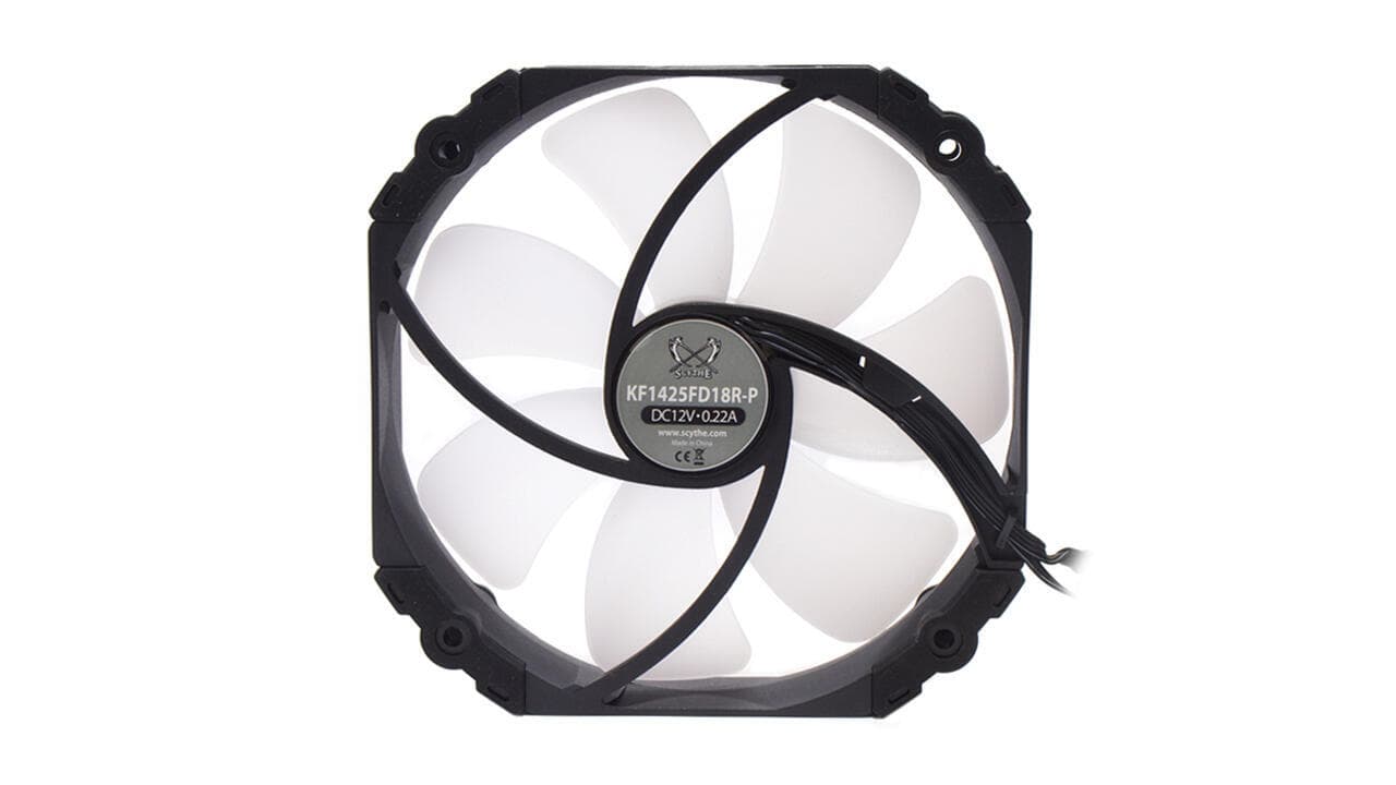 VENTILATOR Scythe, 140 mm 1800 rpm, LED RGB, conector 4 pin, "KF1425FD18R-P" — miniatură