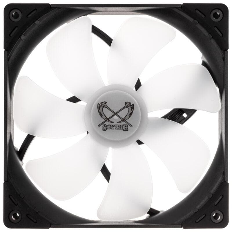 VENTILATOR Scythe, 140 mm 1800 rpm, LED ARGB, conector 3 pin | 4 pin, "KF1425FD18SAR-P" — miniatură