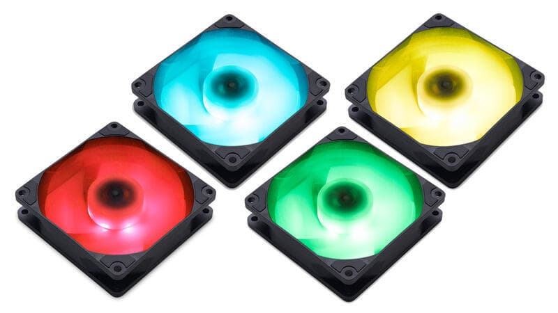 VENTILATOR Scythe, 92 mm 2300 rpm, LED RGB, conector 4 pin, "KF9225FD23R-P" — miniatură