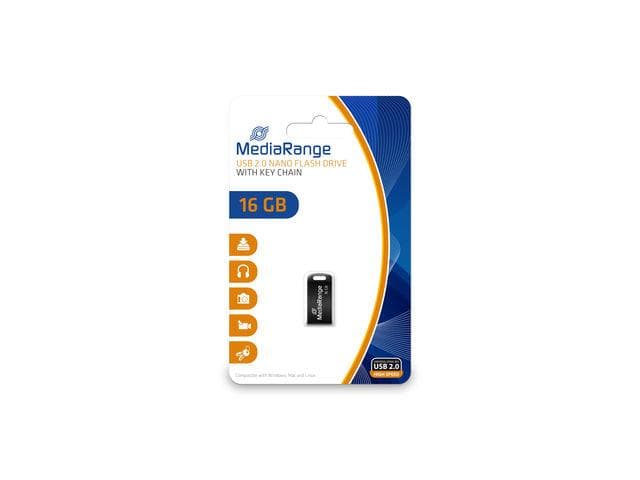 MediaRange USB 2.0 nano flash drive, 16GB "MR921"