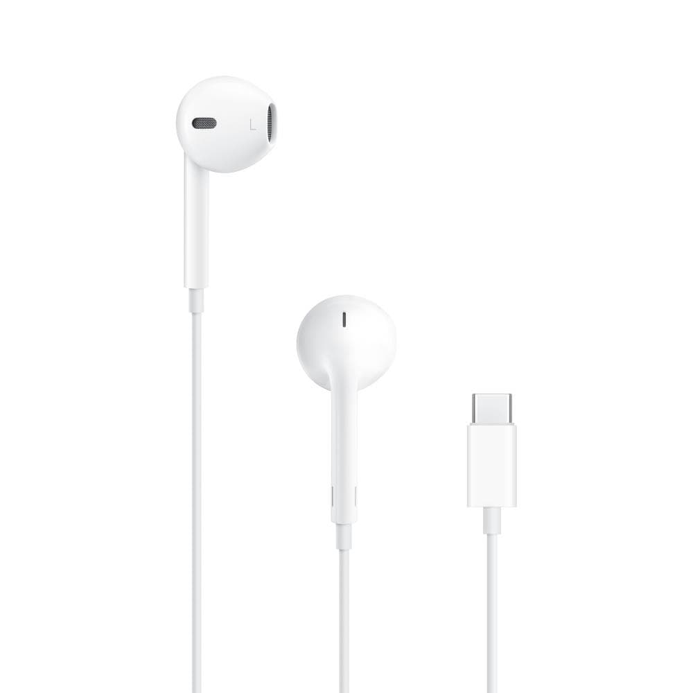 CASTI Apple EarPods, pt. smartphone, cu fir, intraauriculare - butoni, microfon pe fir, conectare prin USB Type-C, alb, "mtjy3zm/a"