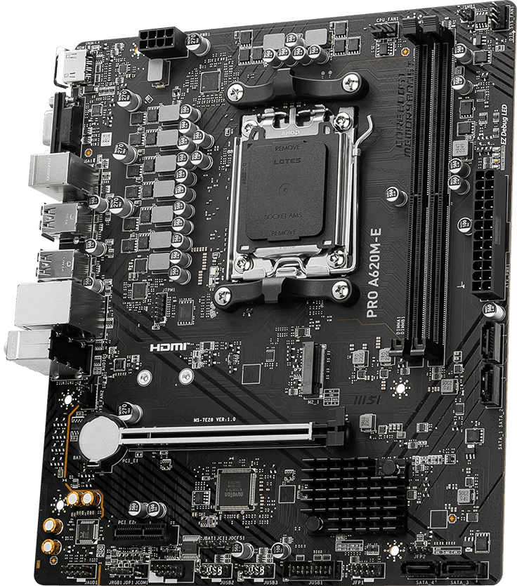 MSI PRO A620M-E AM5 1xHDMI 1xVGA "PRO A620M-E" — miniatură