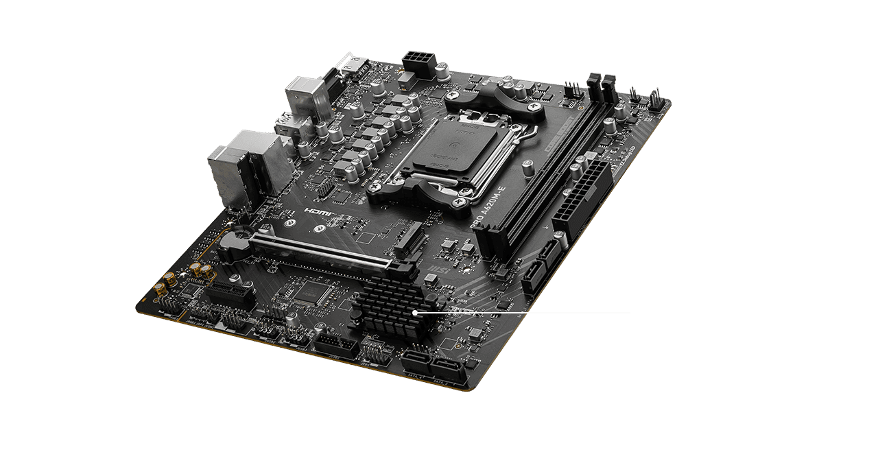 MSI PRO A620M-E AM5 1xHDMI 1xVGA "PRO A620M-E" — miniatură