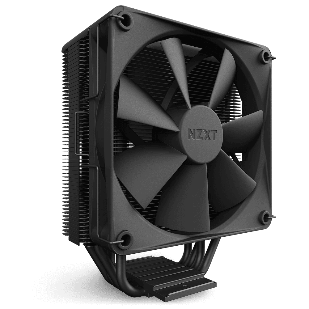 Cooler NZXT "T120", skt. universal, racire cu aer, ventilator 120 mm, 1800 rpm, inaltime cooler 159 mm, 4 heatpipe, "RC-TN120-B1" — miniatură