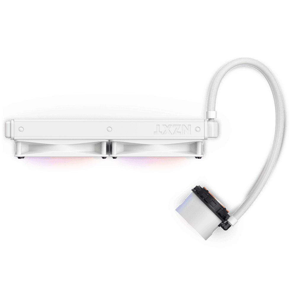 Cooler NZXT "Kraken 280 RGB", skt universal, racire cu lichid, ventilator 140 mm x 2, 1500 rpm, iluminat RGB, "RL-KR280-W1" — miniatură