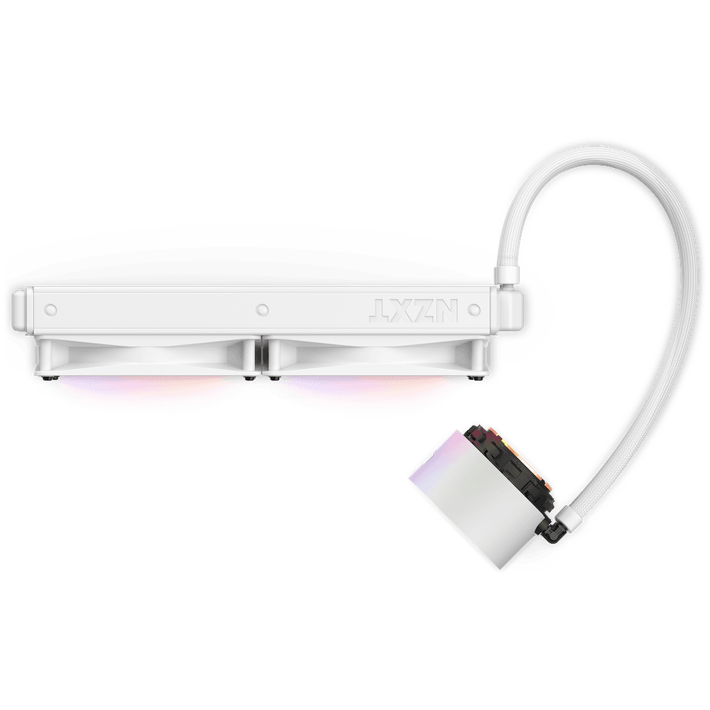 Cooler NZXT "Kraken Elite 280 RGB", skt universal, racire cu lichid, ventilator 140 mm x 2, 1500 rpm, iluminat RGB, "RL-KR28E-W1" — miniatură