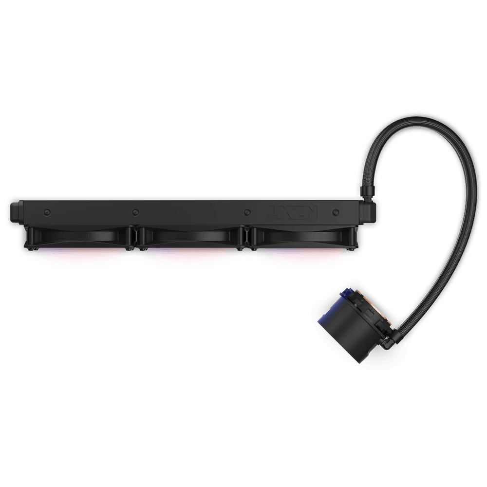 Cooler NZXT "Kraken 360 RGB", skt universal, racire cu lichid, ventilator 120 mm x 3, 1800 rpm, iluminat RGB, "RL-KR360-B1" — miniatură