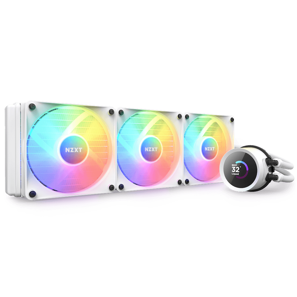 Cooler NZXT "Kraken 360 RGB", skt universal, racire cu lichid, ventilator 120 mm x 3, 1800 rpm, iluminat RGB, "RL-KR360-W1"